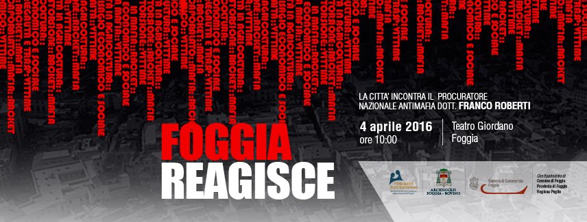 La città di Foggia incontra il Procuratore Nazionale Antimafia.